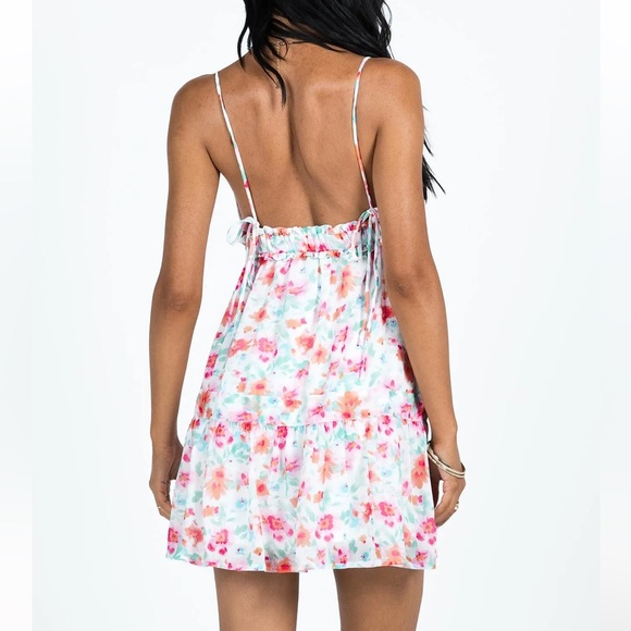 Princess Polly Dionne Mini Dress Pink Multi size US 6 - Picture 3 of 6